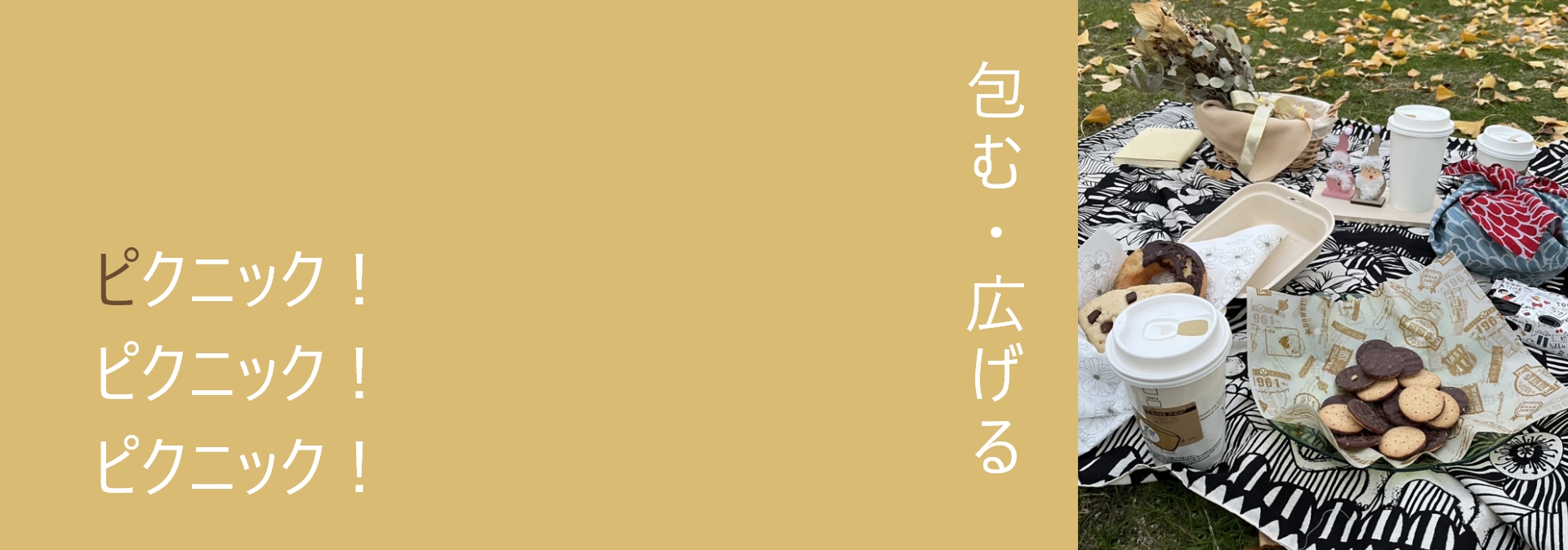 包む・広げる　ピクニック！ピクニック！ピクニック！