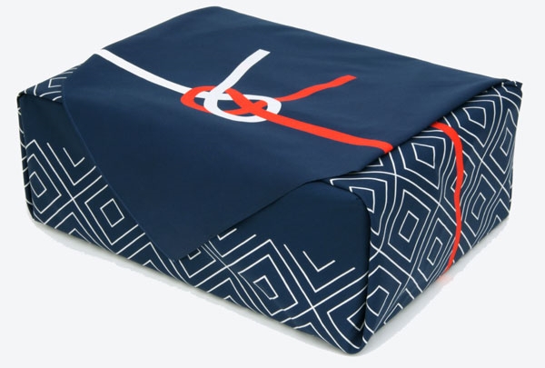 お名入れにもおすすめ「綿90ｃｍふろしき　祝いあわじ結び