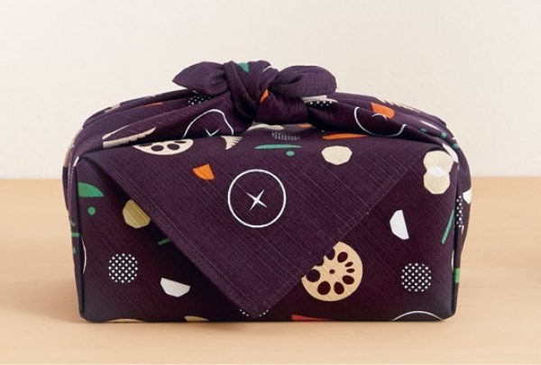 寒い日には煮物が食べたくなる「おかみさん 綿 小 風呂敷 約50cm 【煮物】」