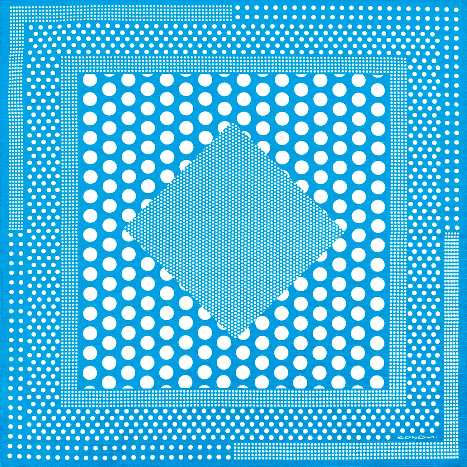 KONOMI　綿小　ポルカドット　ブルー