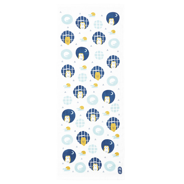 縁福タオル　ふくろう