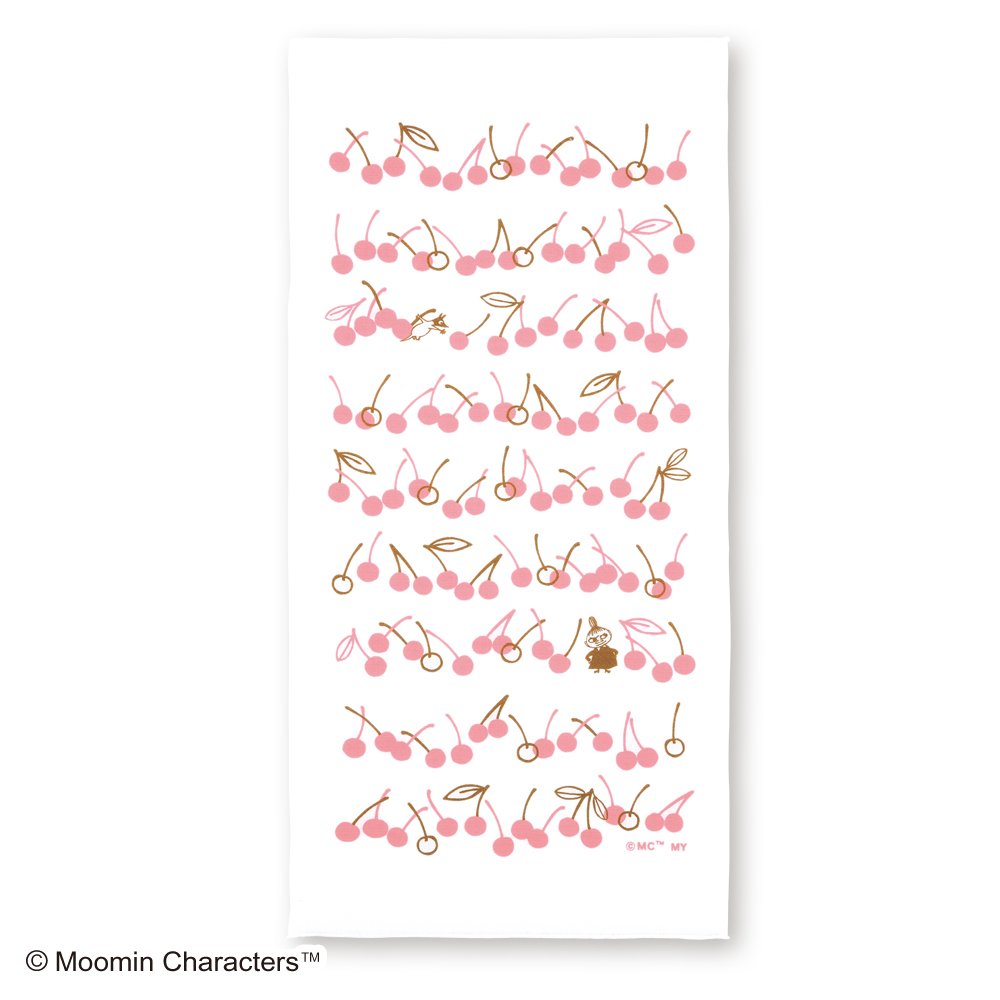 ムーミン　キッチンクロス　チェリー