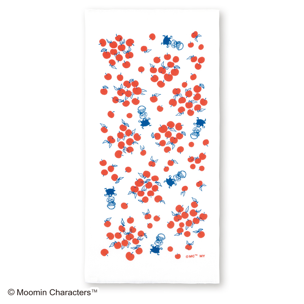 ムーミン　キッチンクロス　リトルミイ＆りんご
