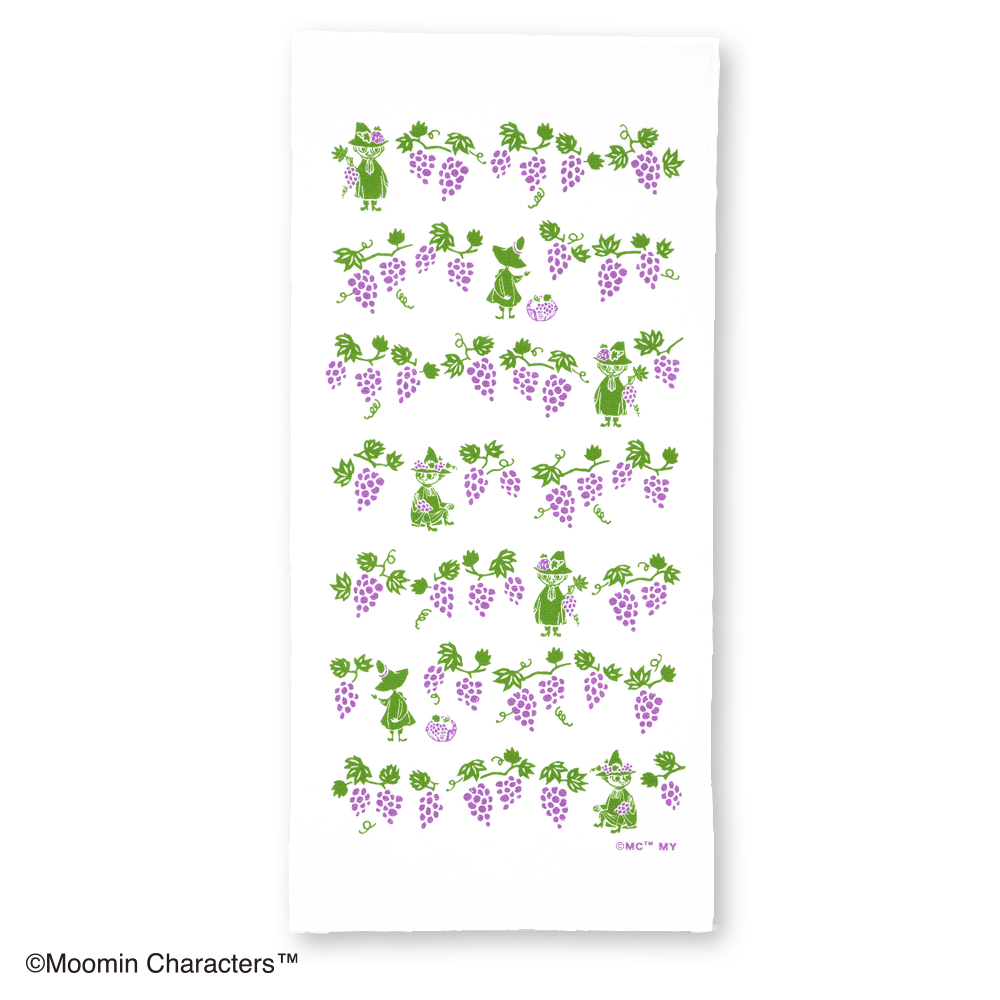 ムーミンキッチンクロス　スナフキン＆グレープ