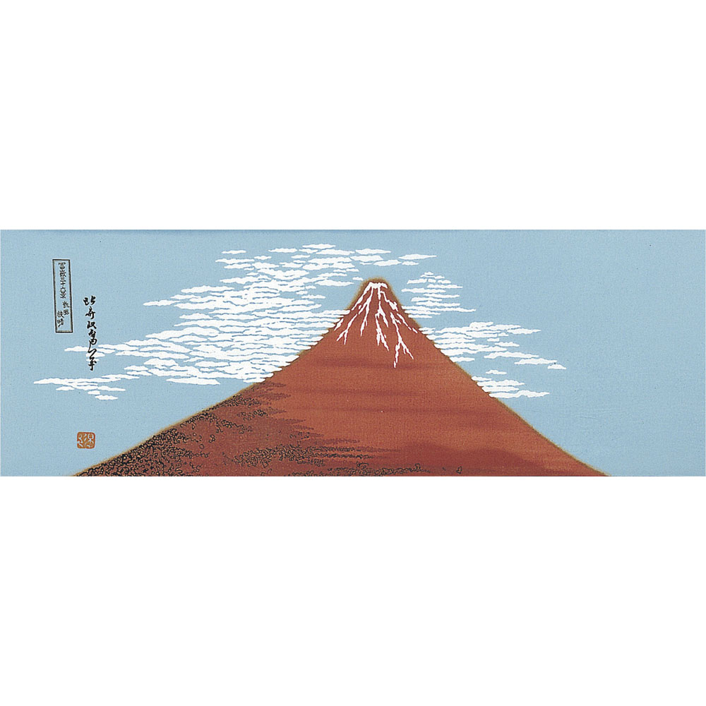 浮世絵手ぬぐい　赤富士