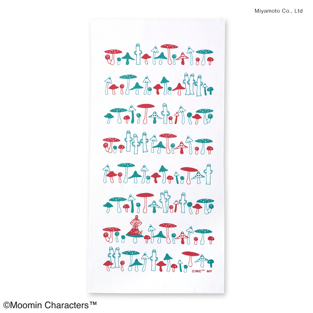 ムーミンキッチンクロス　リトルミイ＆キノコ
