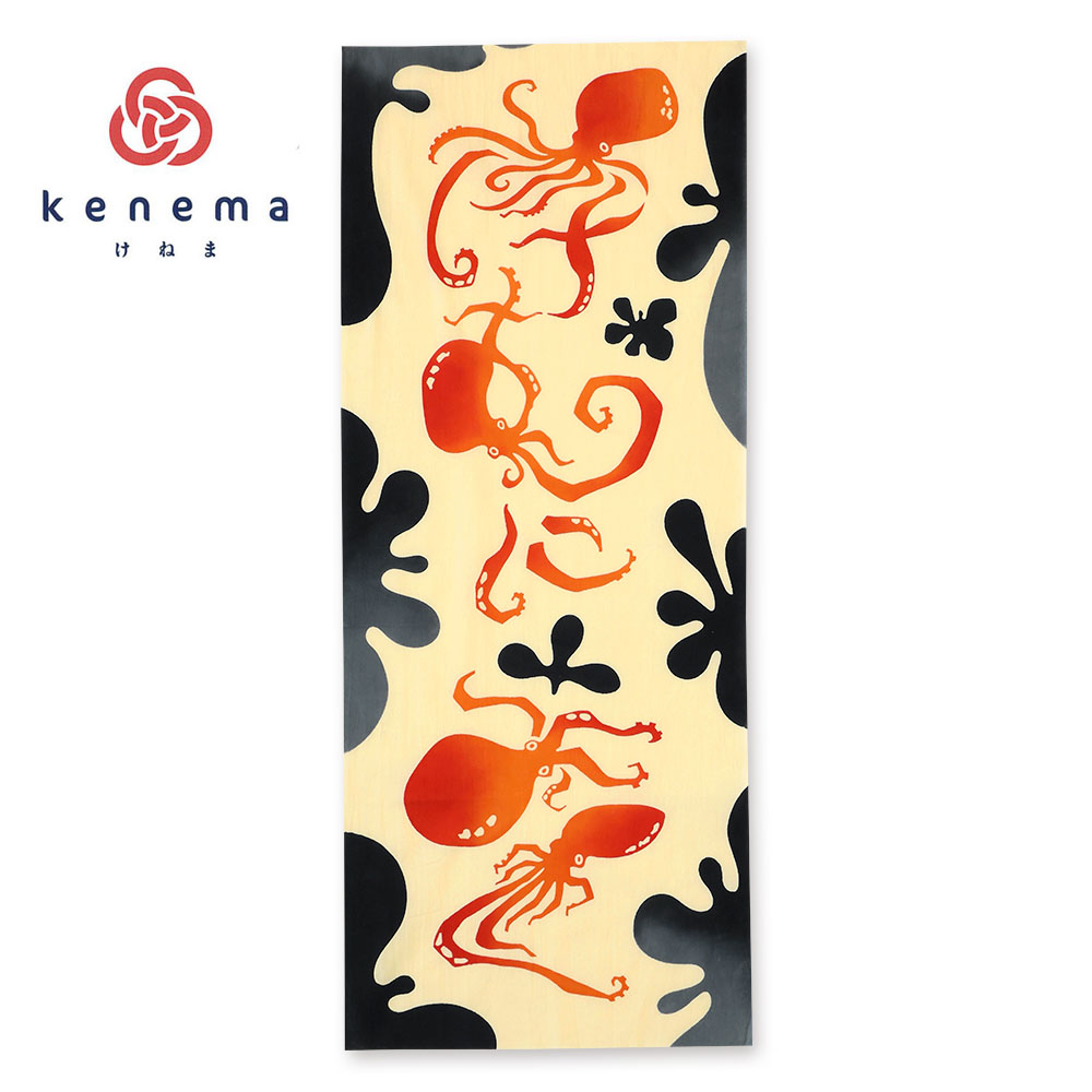 気音間手ぬぐい　けむにまく