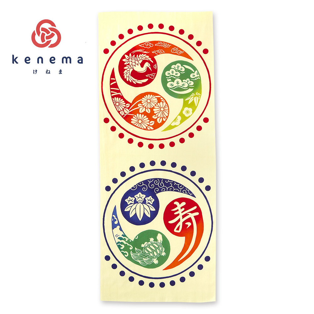 気音間手ぬぐい　寿太鼓