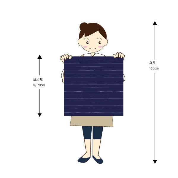 風呂敷サイズstripe