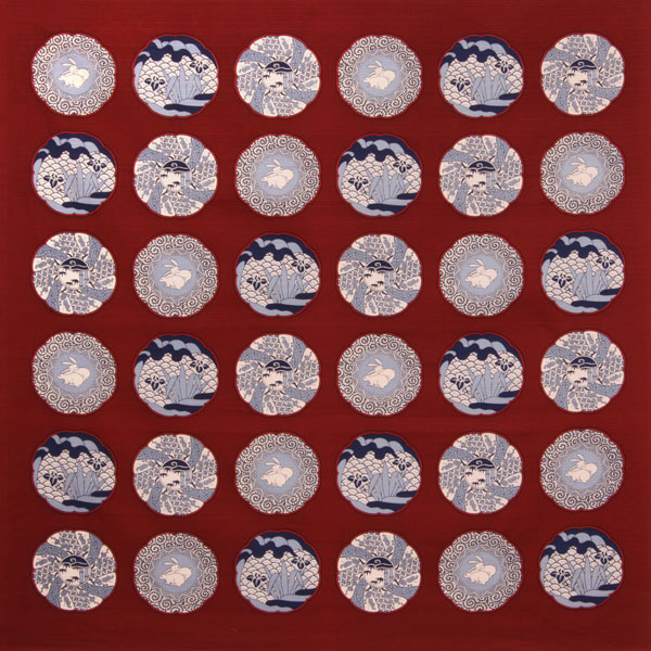 伊万里 綿大判 小紋小皿