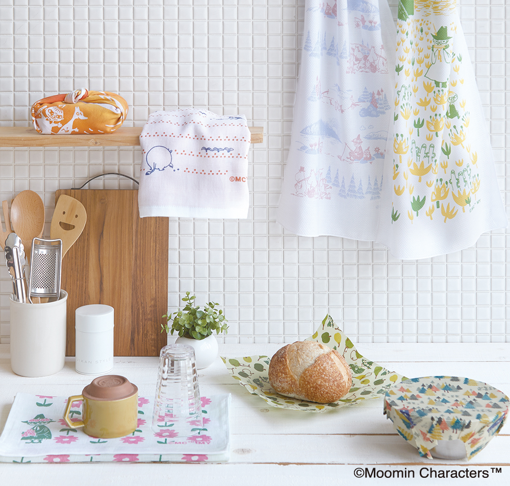 ムーミン　キッチンクロス　イメージ01