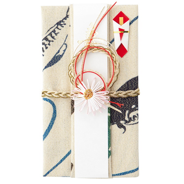 金糸手ぬぐい祝儀袋　鯉の滝登り